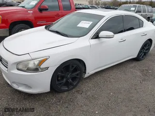 2014 Nissan Maxima 3.5 S with VIN 1N4AA5AP8EC437198, listed as a IAAI auction lot 41720946 with 157,920 mi miles. Bid and sale history available at carsss.com. Image 2.