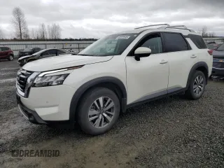 2022 Nissan Pathfinder SL with VIN 5N1DR3CC8NC260565, listed as a Copart auction lot 50572535 with 41,690 mi miles and Salvage title. Bid and sale history available at DreamBid. Image 1.