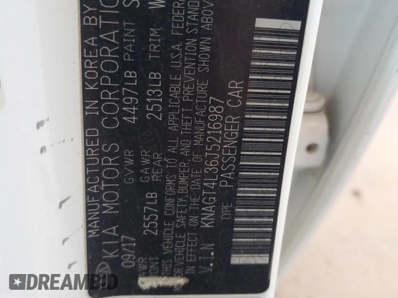 2018 Kia Optima LX with VIN KNAGT4L36J5216987, listed as a Copart auction lot 53490745 with 93,907 mi miles and Salvage title. Bid and sale history available at DreamBid. Image 13.