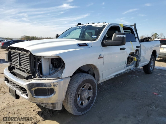 2024 Ram 2500 Tradesman with VIN 3C6UR5HL6RG253486, listed as a Copart auction lot 43462095 with 34,638 mi miles and Salvage Title. Bid and sale history available at carsss.com. Image 1.