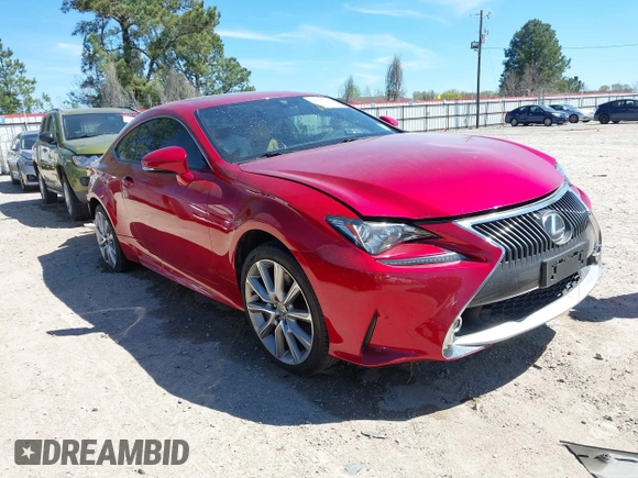 2016 Lexus RC 300 F Sport with VIN JTHSM5BCXG5001041, listed as a IAAI auction lot 41800718 with 86,523 mi miles and . Bid and sale history available at DreamBid. Image 1.