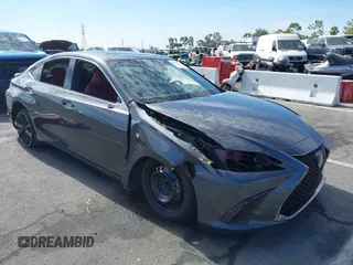 2023 Lexus ES 300h F Sport with VIN 58ABA1C13PU026910, listed as a IAAI auction lot 42665746 with 35,267 mi miles and . Bid and sale history available at DreamBid. Image 1.