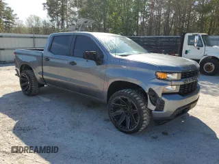 2022 Chevrolet Silverado 1500 Custom with VIN 3GCPWBEK3NG122261, listed as a Copart auction lot 49619415 with 87,940 mi miles and Clean Title. Bid and sale history available at DreamBid. Image 4.