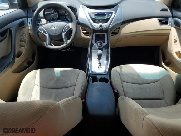 2011 Hyundai Elantra GLS PZEV with VIN 5NPDH4AE4BH045735, listed as a Copart auction lot 53339785 with 58,897 mi miles and Salvage Title. Bid and sale history available at carsss.com. Image 8.