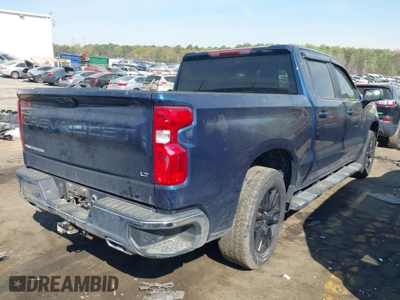 2021 Chevrolet Silverado 1500 LT with VIN 3GCUYDET7MG225635, listed as a IAAI auction lot 41907665 with 84,998 mi miles. Bid and sale history available at carsss.com. Image 4.