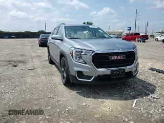 2024 GMC Terrain SLE with VIN 3GKALMEG7RL396649, listed as a Copart auction lot 54423435 with 3,411 mi miles and Salvage title. Bid and sale history available at DreamBid. Image 15.