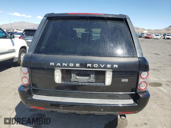 2010 Land Rover Range Rover HSE with VIN SALME1D44AA308749, listed as a Copart auction lot 54626605 with Not provided miles and Clean title. Bid and sale history available at DreamBid. Image 6.