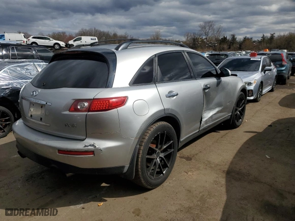 2003 Infiniti FX45 w/Options with VIN JNRBS08W33X402666, listed as a Copart auction lot 52165705 with 186,021 mi miles and Salvage Title. Bid and sale history available at carsss.com. Image 3.