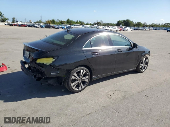 2019 Mercedes-Benz CLA with VIN WDDSJ4EB6KN721829, listed as a Copart auction lot 45886493 with 99,707 mi miles. Bid and sale history available at carsss.com. Image 3.