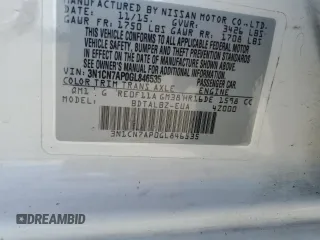 2016 Nissan Versa SV z VIN 3N1CN7AP0GL846535, wystawiony jako Copart lot #61387085 z przebiegiem 61 680 mil mil oraz Czysty tytuł • Clean title. Historia ofert i sprzedaży dostępna na DreamBid. Obrazek 12.