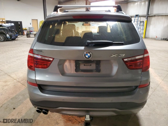 2016 BMW X3 xDrive28i with VIN 5UXWX9C57G0D69631, listed as a Copart auction lot 47938325 with 105,540 mi miles and Salvage Title. Bid and sale history available at carsss.com. Image 6.