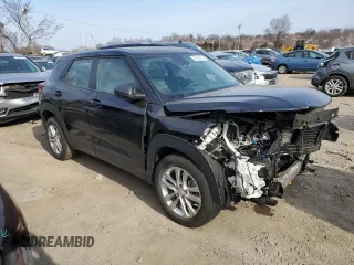 2021 Chevrolet TrailBlazer LS with VIN KL79MMS21MB169159, listed as a Copart auction lot 47581075 with 76,886 mi miles and Salvage Title. Bid and sale history available at DreamBid. Image 4.