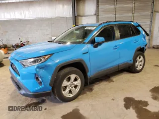 2020 Toyota RAV4 Hybrid XLE with VIN JTMRWRFV7LJ030110, listed as a Copart auction lot 53501245 with 59,621 mi miles and Salvage Title. Bid and sale history available at carsss.com. Image 1.