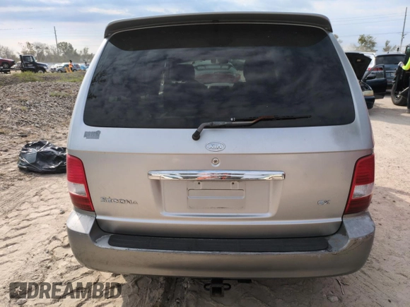 2004 Kia Sedona LX with VIN KNDUP131046534898, listed as a Copart auction lot 75387904 with 0 mi miles and Non Repairable. Bid and sale history available at carsss.com. Image 6.