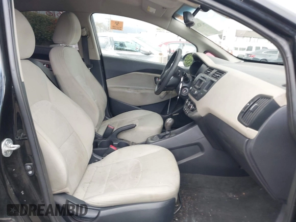 2013 Kia Rio LX with VIN KNADM4A34D6299708, listed as a IAAI auction lot 41926111 with 60,568 mi miles. Bid and sale history available at carsss.com. Image 5.