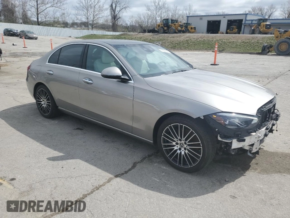 2023 Mercedes-Benz C 300 with VIN W1KAF4HB5PR097613, listed as a Copart auction lot 51051645 with 11,458 mi miles and Salvage title. Bid and sale history available at DreamBid. Image 4.