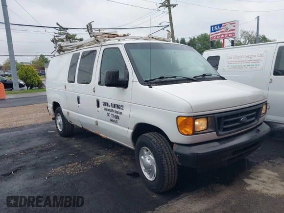 2007 Ford Econoline Cargo Commercial z VIN 1FTNE24L57DA71009, wystawiony jako IAAI lot #42333263 z przebiegiem 184 489 mil mil oraz . Historia ofert i sprzedaży dostępna na DreamBid. Obrazek 1.