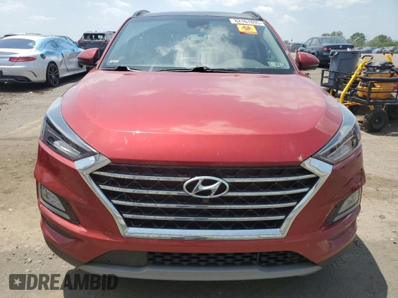 2021 Hyundai Tucson Limited with VIN KM8J3CAL4MU386857, listed as a Copart auction lot 62161895 with 73,100 mi miles and Salvage title. Bid and sale history available at DreamBid. Image 5.