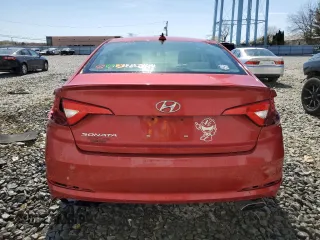 2017 Hyundai Sonata 2.4L with VIN 5NPE24AF1HH541003, listed as a Copart auction lot 52956185 with 86,756 mi miles and Salvage Title. Bid and sale history available at carsss.com. Image 6.
