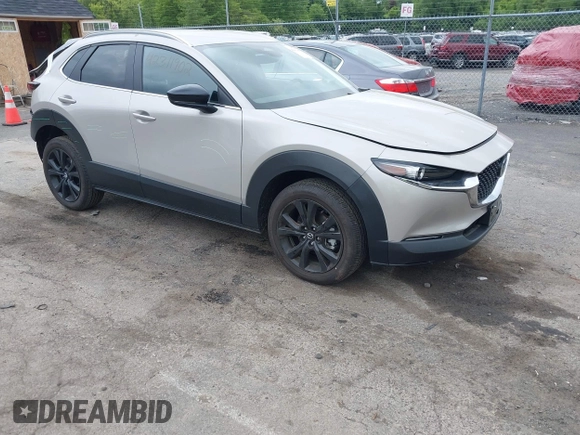 2024 Mazda CX-30 S Select Sport with VIN 3MVDMBBM1RM655178, listed as a IAAI auction lot 42311902 with 3,689 mi miles and . Bid and sale history available at DreamBid. Image 1.