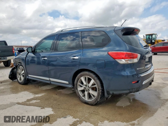 2015 Nissan Pathfinder SV with VIN 5N1AR2MN9FC703515, listed as a Copart auction lot 58198325 with 154,468 mi miles and Salvage title. Bid and sale history available at DreamBid. Image 2.