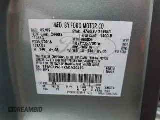2006 Ford Escape Hybrid with VIN 1FMCU96HX6KA20493, listed as a Copart auction lot 55500925 with 195,346 mi miles and Salvage title. Bid and sale history available at DreamBid. Image 13.