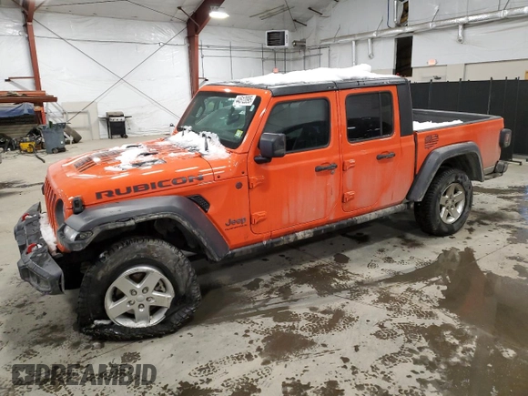 2023 Jeep Gladiator Rubicon with VIN 1C6JJTBG9PL581012, listed as a Copart auction lot 44512095 with 19,969 mi miles and Non repairable. Bid and sale history available at DreamBid. Image 1.