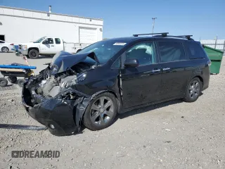 2015 Toyota Sienna SE with VIN 5TDXK3DC1FS655269, listed as a Copart auction lot 53682015 with 100,686 mi miles and Salvage Title. Bid and sale history available at DreamBid. Image 1.