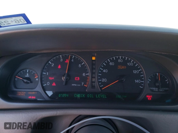 2000 Cadillac Eldorado Touring with VIN 1G6ET1295YU145248, listed as a Copart auction lot 82160574 with 87,294 mi miles and Salvage Title. Bid and sale history available at DreamBid. Image 9.