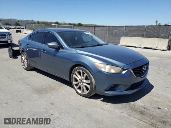 2014 Mazda 6 i Touring with VIN JM1GJ1T66E1116919, listed as a Copart auction lot 49992645 with 141,504 mi miles and Salvage title. Bid and sale history available at DreamBid. Image 1.