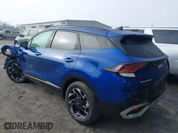 2024 Kia Sportage SX-Prestige with VIN 5XYK53DF5RG227234, listed as a IAAI auction lot 41224211 with 7,155 mi miles and . Bid and sale history available at DreamBid. Image 3.