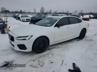2020 Volvo S90 R-Design with VIN LVYA22MT2LP173215, listed as a Copart auction lot 46662405 with 54,491 mi miles and Salvage Title. Bid and sale history available at carsss.com. Image 1.