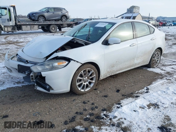 2015 Dodge Dart Limited with VIN 1C3CDFCB9FD205629, listed as a IAAI auction lot 41109811 with 126,746 mi miles. Bid and sale history available at carsss.com. Image 2.