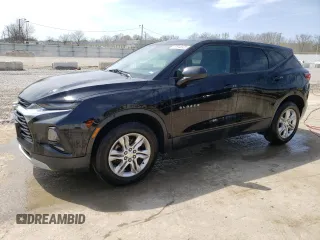 2021 Chevrolet Blazer LT with VIN 3GNKBHRS2MS523130, listed as a Copart auction lot 50945525 with 93,691 mi miles and Salvage title. Bid and sale history available at DreamBid. Image 1.