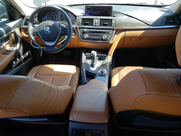 2013 BMW 3 Series 328i with VIN WBA3C1G55DNR45687, listed as a Copart auction lot 53390025 with 129,165 mi miles and Salvage Title. Bid and sale history available at carsss.com. Image 8.
