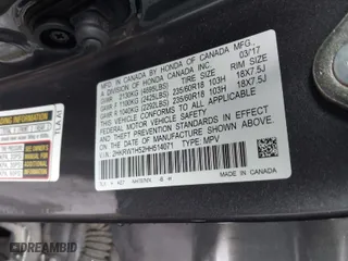 2017 Honda CR-V EX with VIN 2HKRW1H52HH514071, listed as a IAAI auction lot 41781418 with 66,253 mi miles. Bid and sale history available at carsss.com. Image 9.