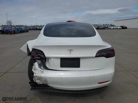 2020 Tesla Model 3 Standard Range Plus with VIN 5YJ3E1EA6LF661897, listed as a Copart auction lot 47617325 with 38,744 mi miles and Salvage Title. Bid and sale history available at carsss.com. Image 6.