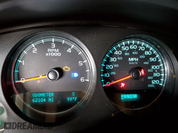 2013 Chevrolet Tahoe LT with VIN 1GNSCBE04DR204796, listed as a Copart auction lot 58593125 with 62,104 mi miles and Salvage title. Bid and sale history available at DreamBid. Image 9.