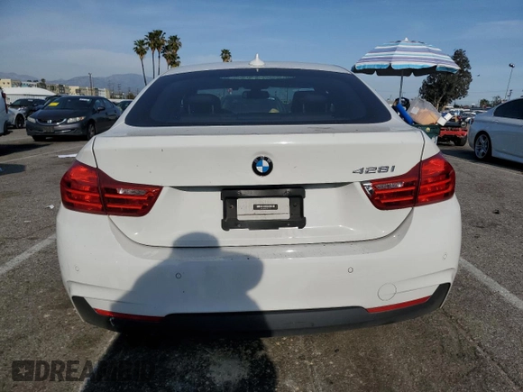 2015 BMW 4 Series 428i with VIN WBA4A9C59FGL87249, listed as a Copart auction lot 52182775 with 57,797 mi miles and Salvage title. Bid and sale history available at DreamBid. Image 6.