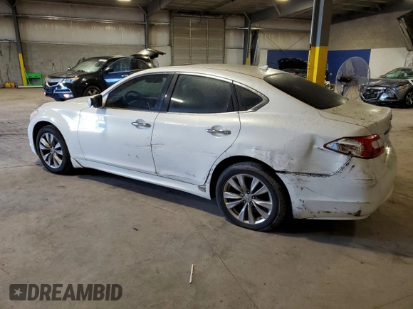 2012 Infiniti M37 with VIN JN1BY1AR1CM390188, listed as a Copart auction lot 74073104 with 188,059 mi miles and Salvage Title. Bid and sale history available at carsss.com. Image 2.