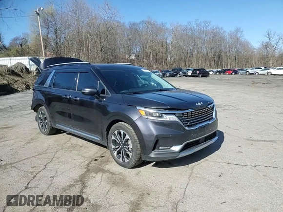 2022 Kia Carnival EX with VIN KNDNC5H35N6072809, listed as a Copart auction lot 47609974 with 0 mi miles and Salvage Title. Bid and sale history available at carsss.com. Image 12.