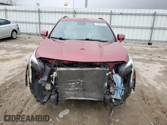2019 Cadillac XT4 FWD Sport with VIN 1GYFZER46KF154063, listed as a Copart auction lot 49895895 with 51,725 mi miles and Salvage Title. Bid and sale history available at DreamBid. Image 5.