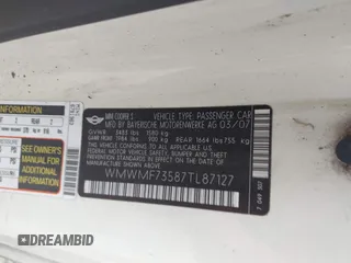 2007 MINI Hardtop S with VIN WMWMF73587TL87127, listed as a IAAI auction lot 42648540 with Not provided miles and . Bid and sale history available at DreamBid. Image 9.