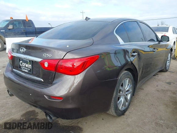 2017 Infiniti Q50 Premium with VIN JN1EV7AP3HM737017, listed as a IAAI auction lot 41473423 with 75,902 mi miles and . Bid and sale history available at DreamBid. Image 4.
