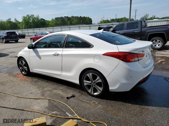 2013 Hyundai Elantra Coupe GS with VIN KMHDH6AE5DU022805, listed as a Copart auction lot 52620345 with 190,607 mi miles and Salvage Title. Bid and sale history available at carsss.com. Image 2.