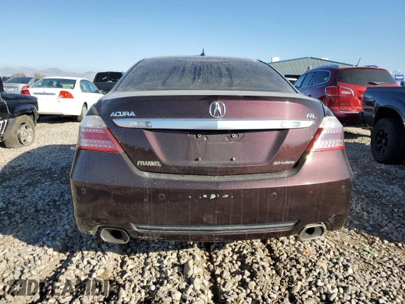 2011 Acura RL Technology with VIN JH4KB2F69BC000184, listed as a Copart auction lot 79948294 with 148,370 mi miles and Clean Title. Bid and sale history available at DreamBid. Image 6.