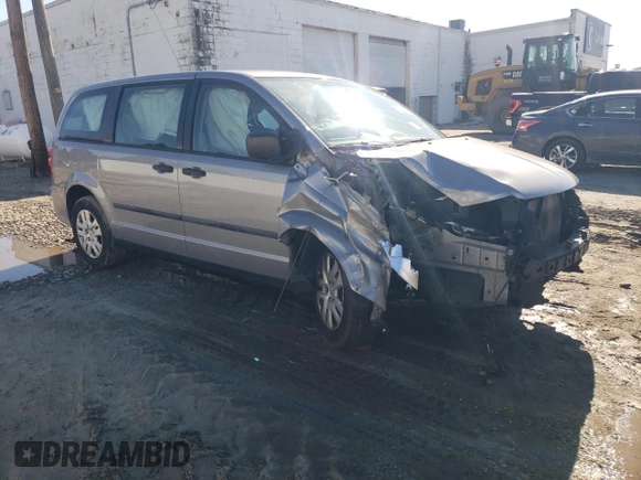2014 Dodge Grand Caravan American Value with VIN 2C4RDGBG4ER163374, listed as a Copart auction lot 53212795 with Not Provided miles and Salvage Title. Bid and sale history available at DreamBid. Image 4.