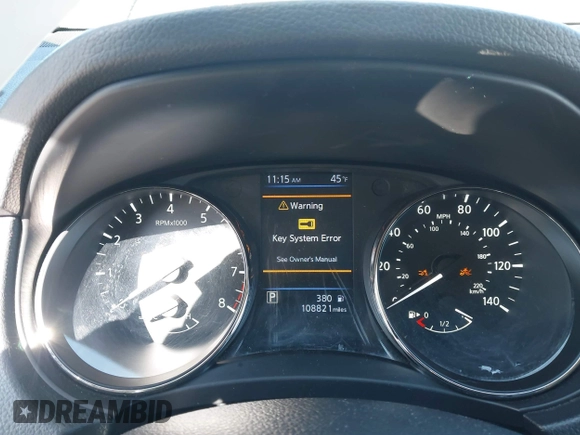 2019 Nissan Rogue SV with VIN KNMAT2MV4KP507393, listed as a IAAI auction lot 41702759 with 108,821 mi miles. Bid and sale history available at carsss.com. Image 17.