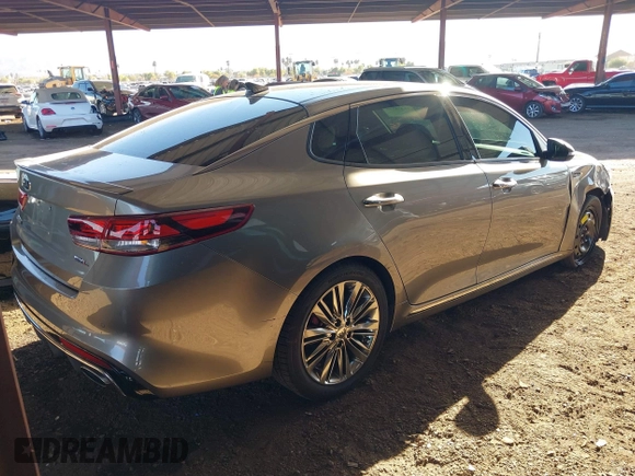 2017 Kia Optima SX Limited with VIN 5XXGV4L24HG166973, listed as a IAAI auction lot 41338168 with 52,396 mi miles and . Bid and sale history available at DreamBid. Image 4.