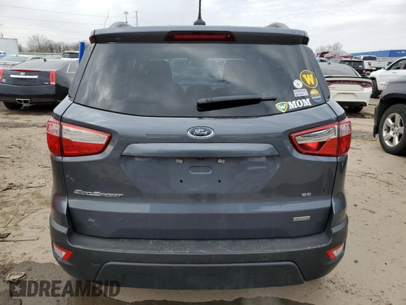 2019 Ford EcoSport SE with VIN MAJ3S2GE4KC271607, listed as a Copart auction lot 52169385 with 29,275 mi miles and Clean Title. Bid and sale history available at DreamBid. Image 6.